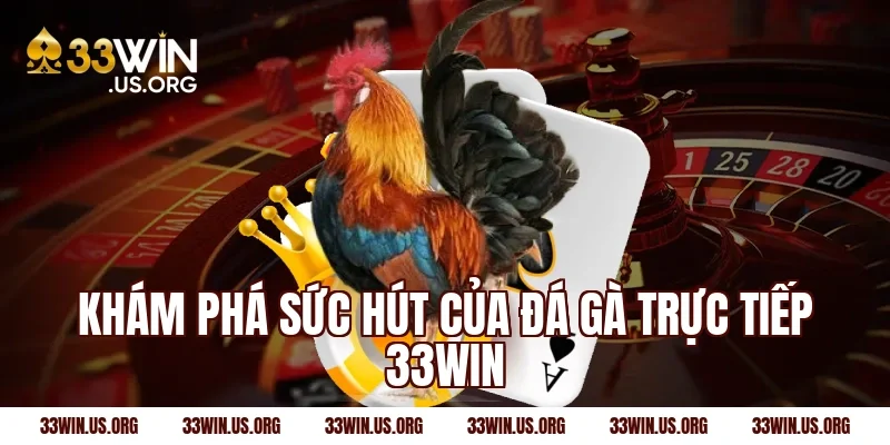 Khám phá sức hút của đá gà trực tiếp 33win