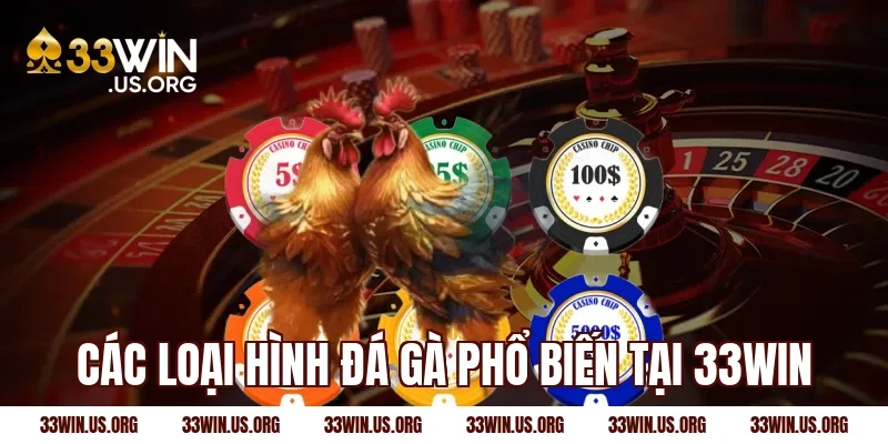 Các loại hình đá gà phổ biến tại 33win