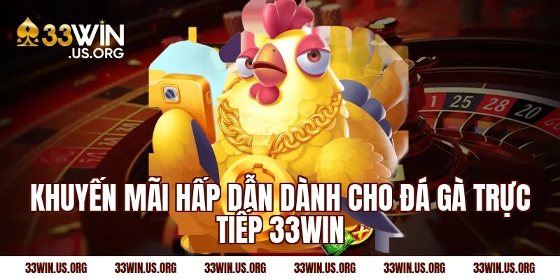 Khuyến mãi hấp dẫn dành cho đá gà trực tiếp 33win