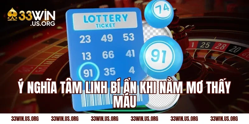 Ý nghĩa tâm linh bí ẩn khi nằm mơ thấy máu